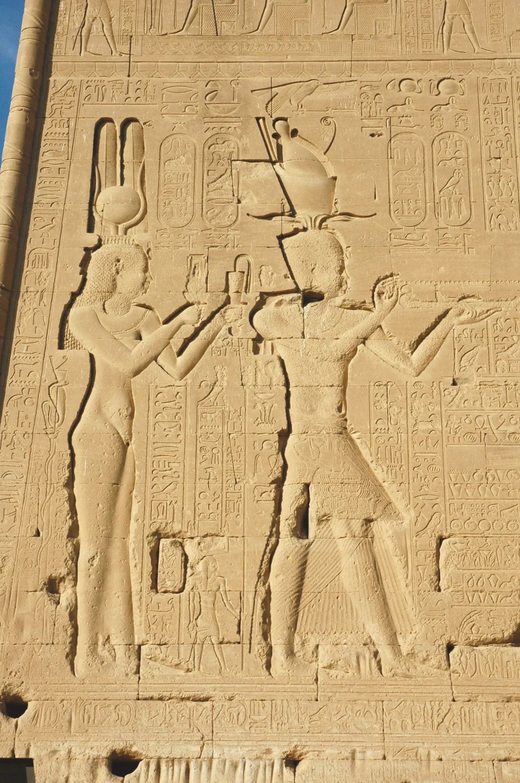 Adams_Egypt in the Age of Cleopatra_Cleopatra and Caesarion at Dendera