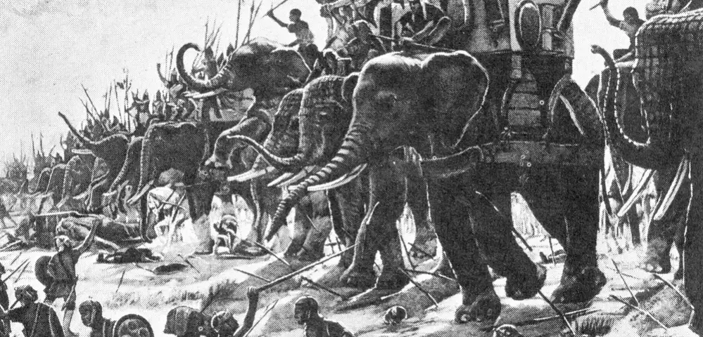 Nielson_Pharaoh at War II_Battle of Raphia_war elephants